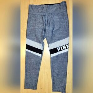 PINK Victoria's Secret Ulimate Gray Leggings Yoga Strech Workout M